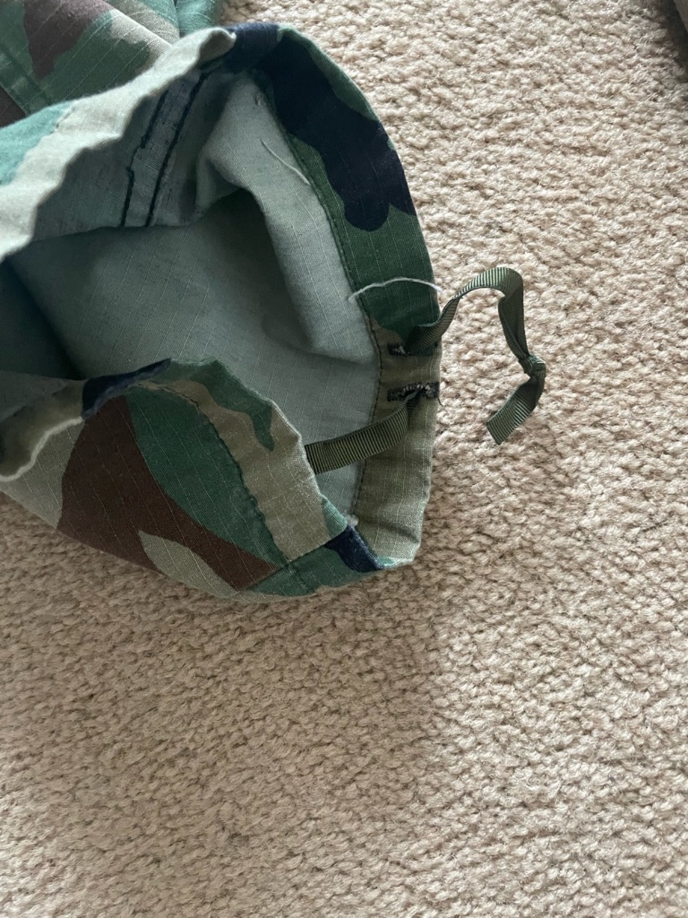 Men's or women’s Camo Cargo Pants - Woodland Green Brown - Picture 2 of 9